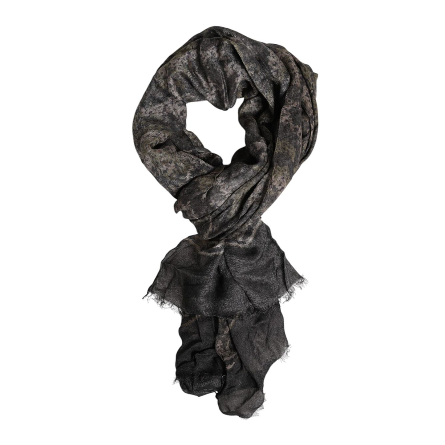Dolce & Gabbana Camouflage Neck Warmer Wrap Foulard Scarf