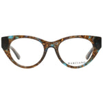 Marciano by Guess Brown Women Glasses Frame in full-rim cat eye design with plastic material and demo lenses, includes branded case.