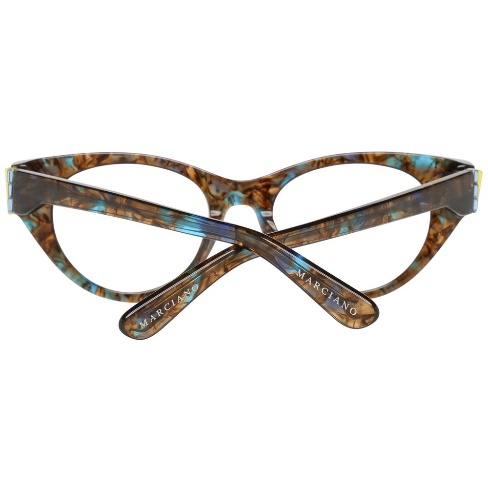 Marciano by Guess Brown Women Glasses Frame, cat eye style, plastic material, full-rim, 49-18-140 dimensions, with branded case.