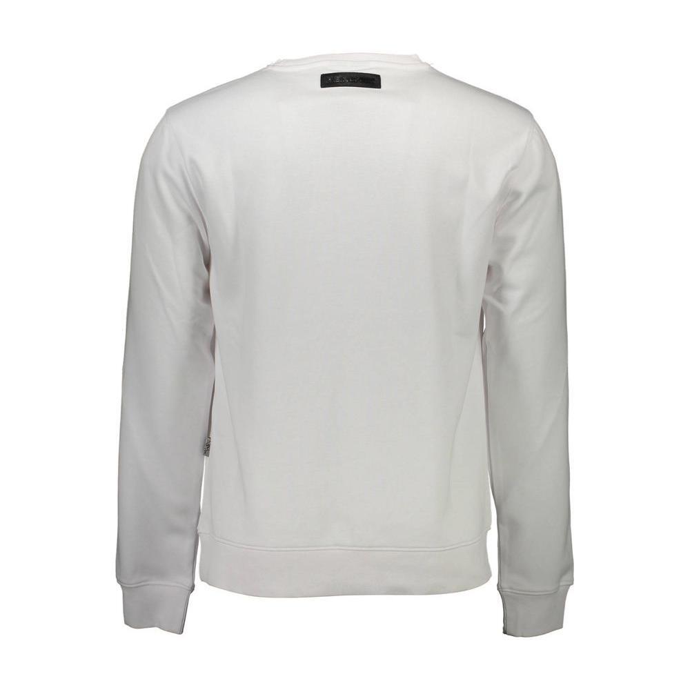 Plein Sport White Cotton Sweatshirt