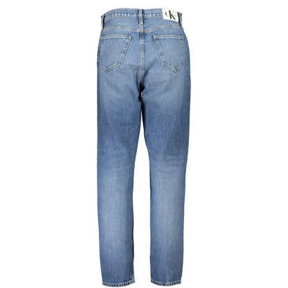 Calvin Klein Blue Cotton Women Jean