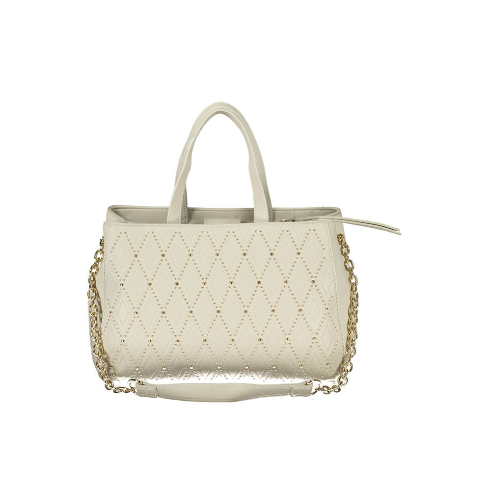 Mario Valentino White Polyethylene Handbag