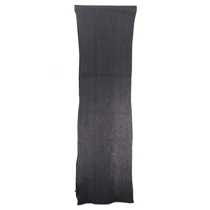 North Sails Black Cotton Men Scarf