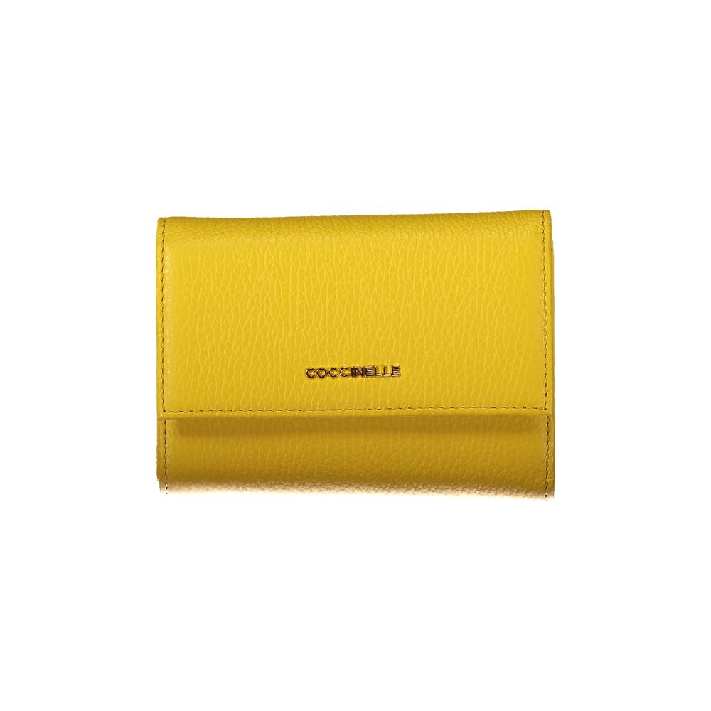 Coccinelle Yellow Leather Wallet
