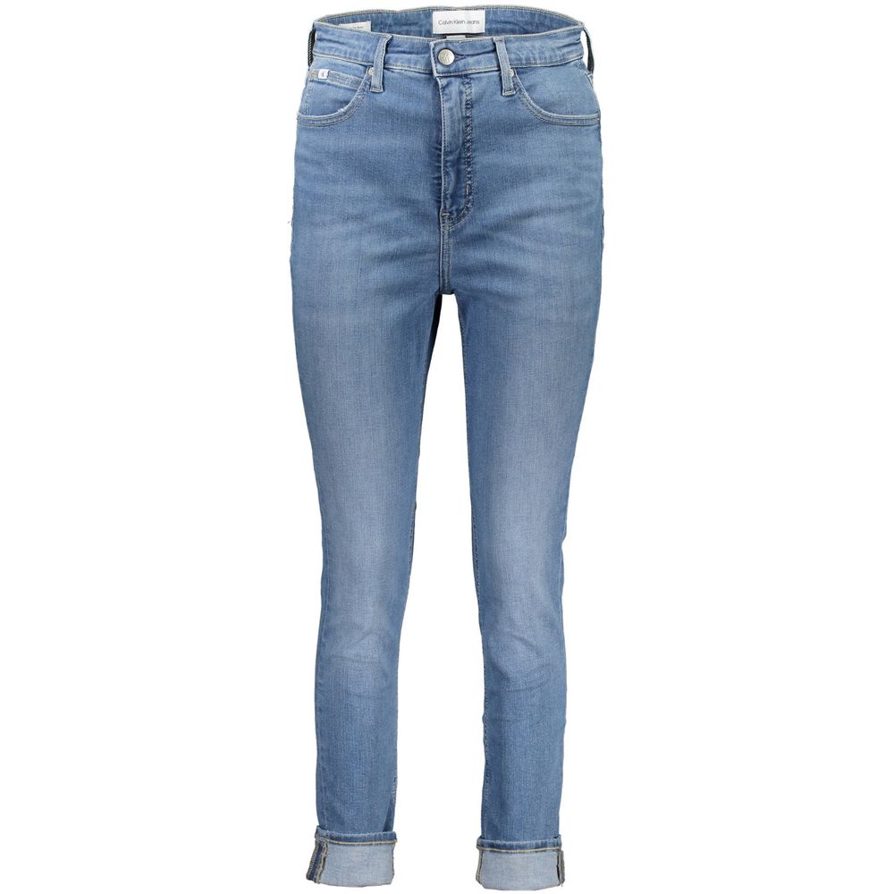 Calvin Klein Azzurro Cotton Women Jeans Calvin Klein