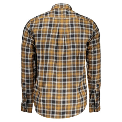 Timberland Brown Cotton Pattern Shirt Timberland