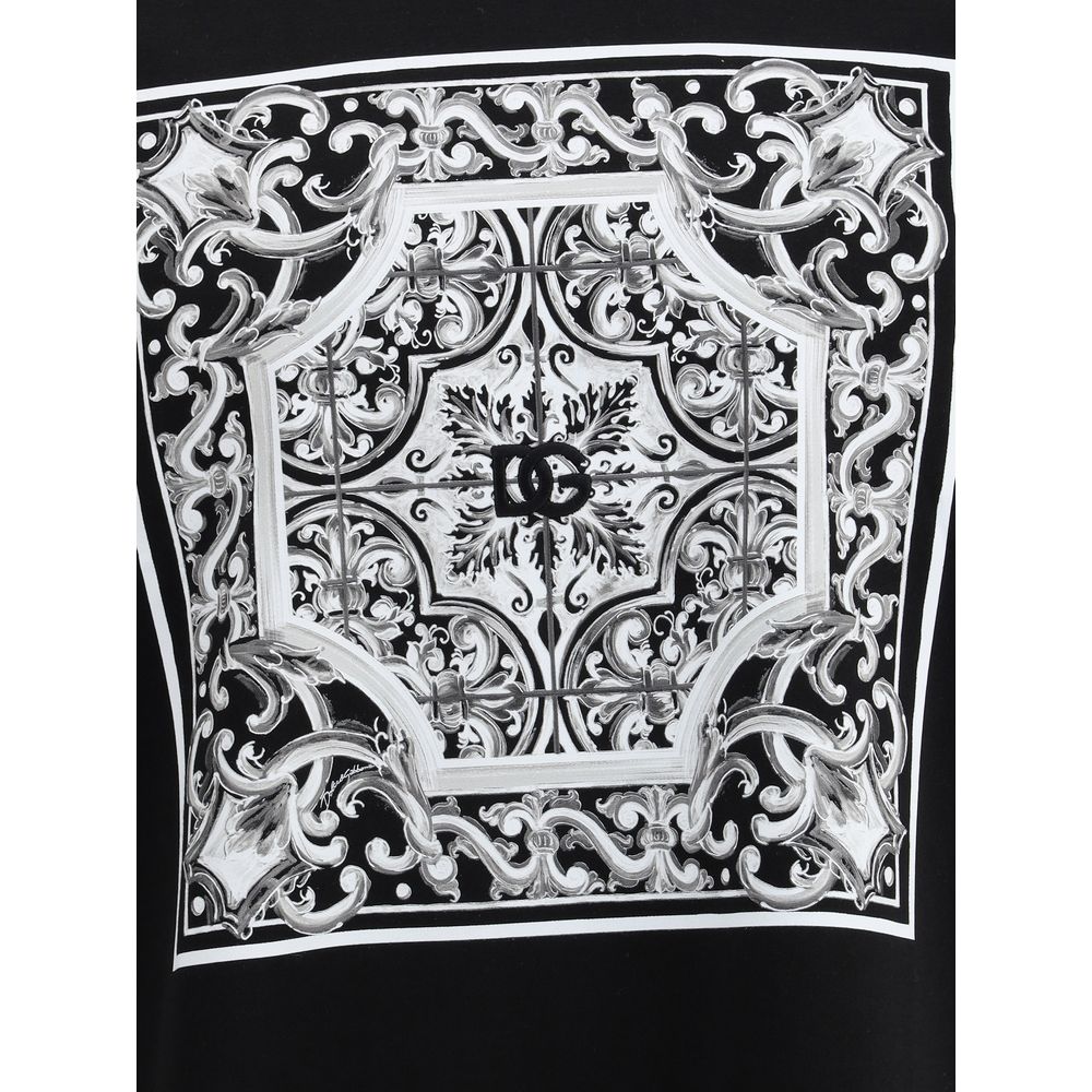Dolce & Gabbana Black Cotton T-Shirt