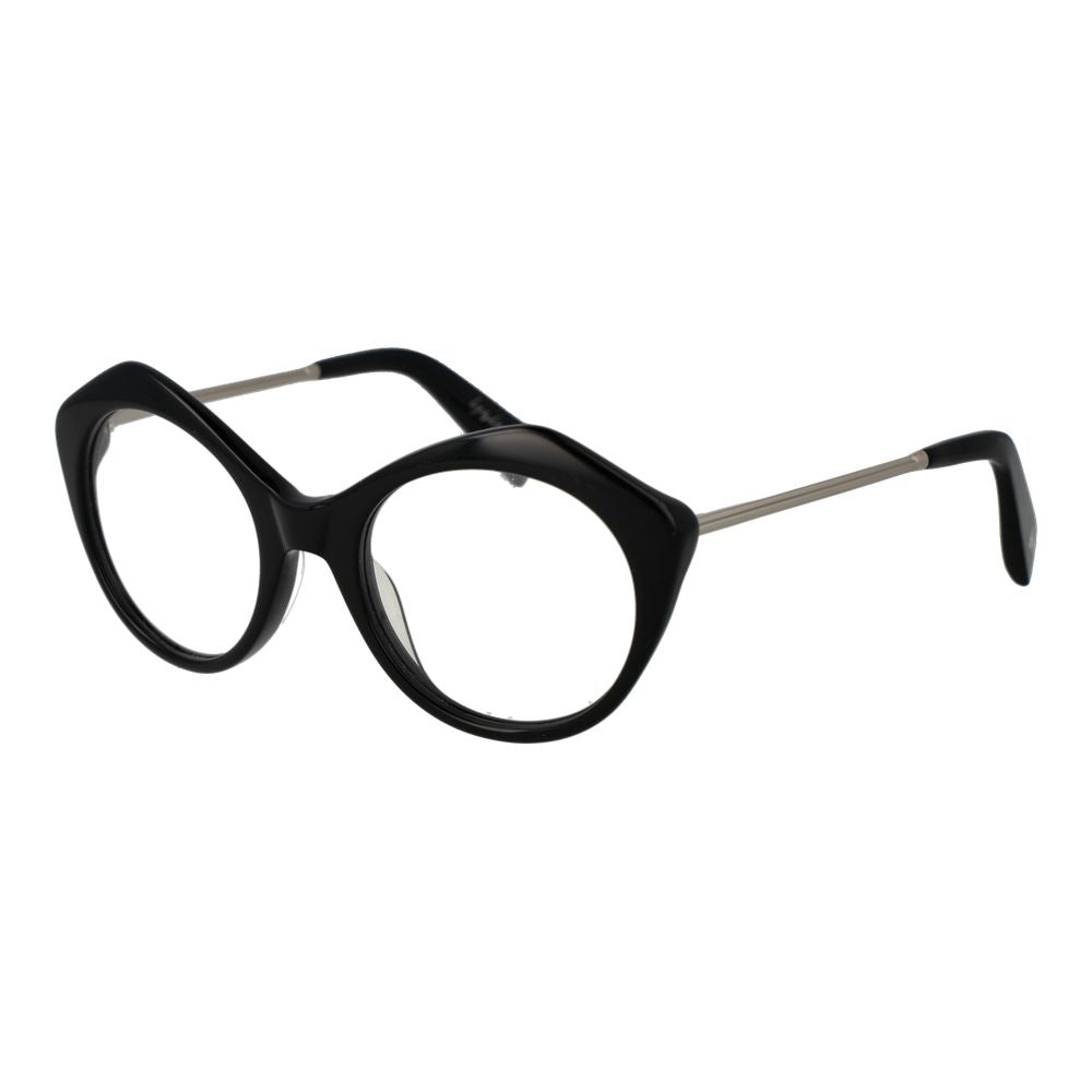 Yohji Yamamoto Black Acetate Glasses (Frames) Yohji Yamamoto
