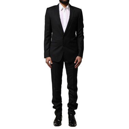 Dolce & Gabbana Blue MARTINI Wool Formal 2 Piece Suit