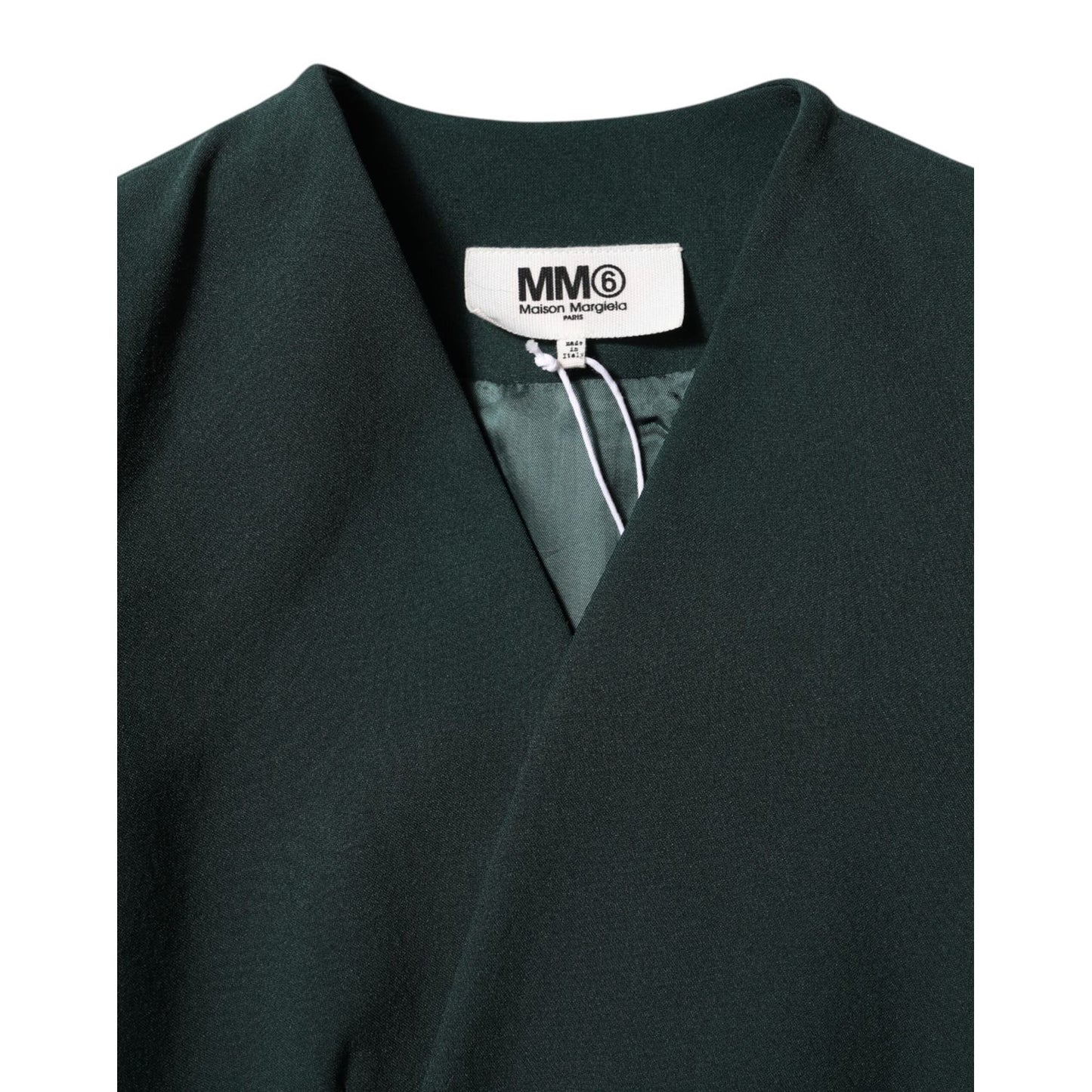 Maison Margiela Green Single Breasted One Button Coat Jacket