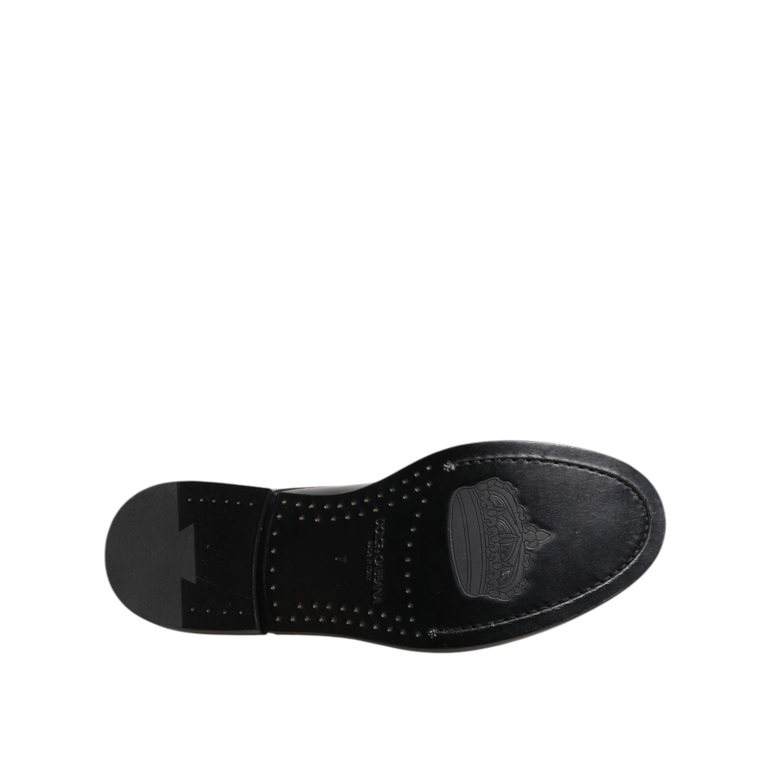 Dolce & Gabbana Black Leather Dress Lace Up Men Formal Shoes