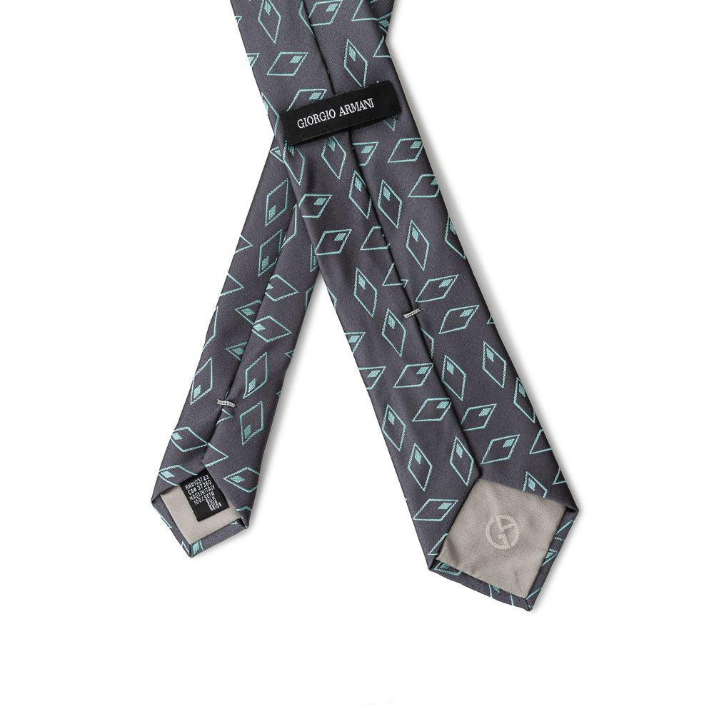 Giorgio Armani Gray Silk Tie