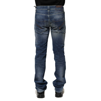 Dondup Blue Washed Skinny Fit Casual Men Denim Jeans