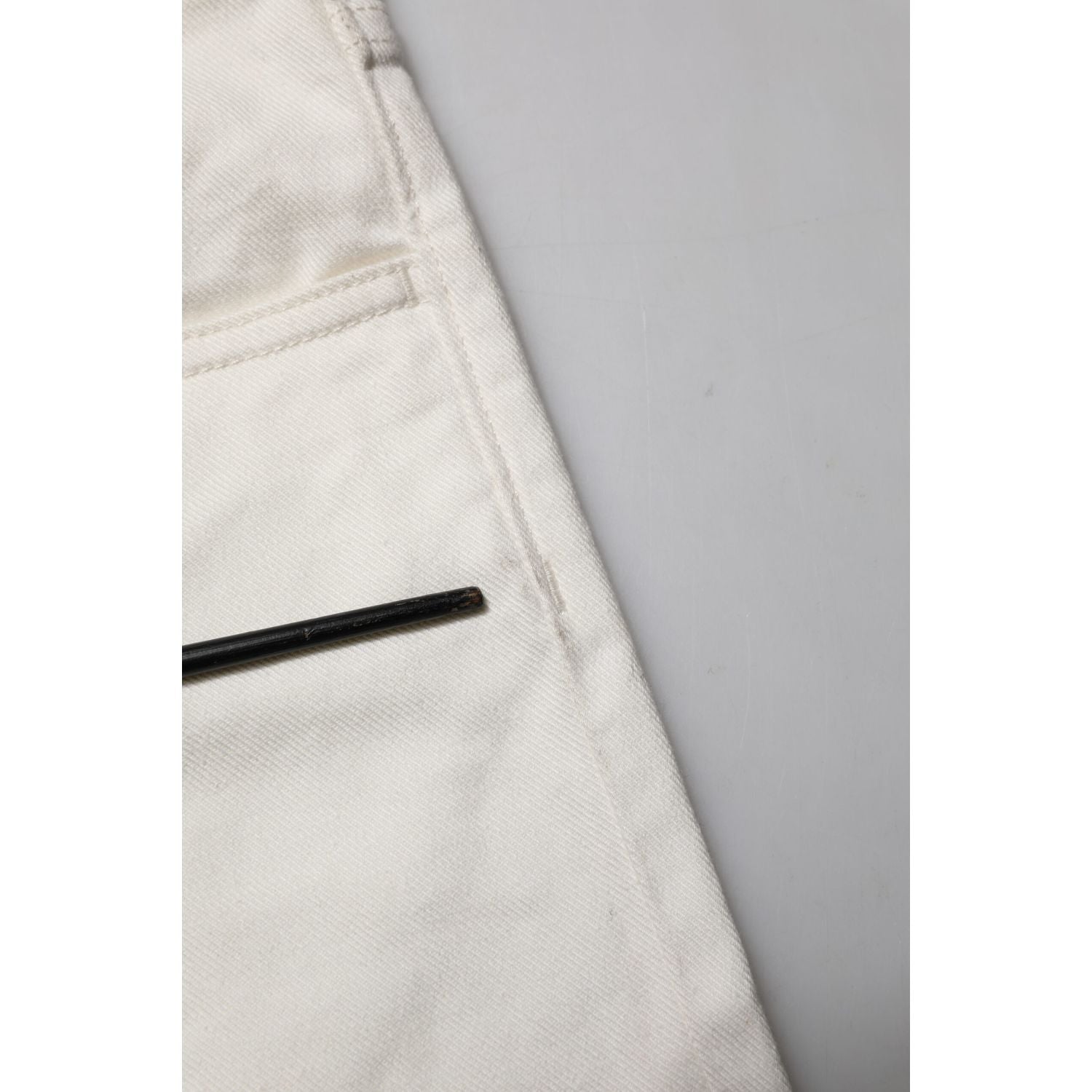 Dolce & Gabbana White Cotton Skinny Men Denim Jeans