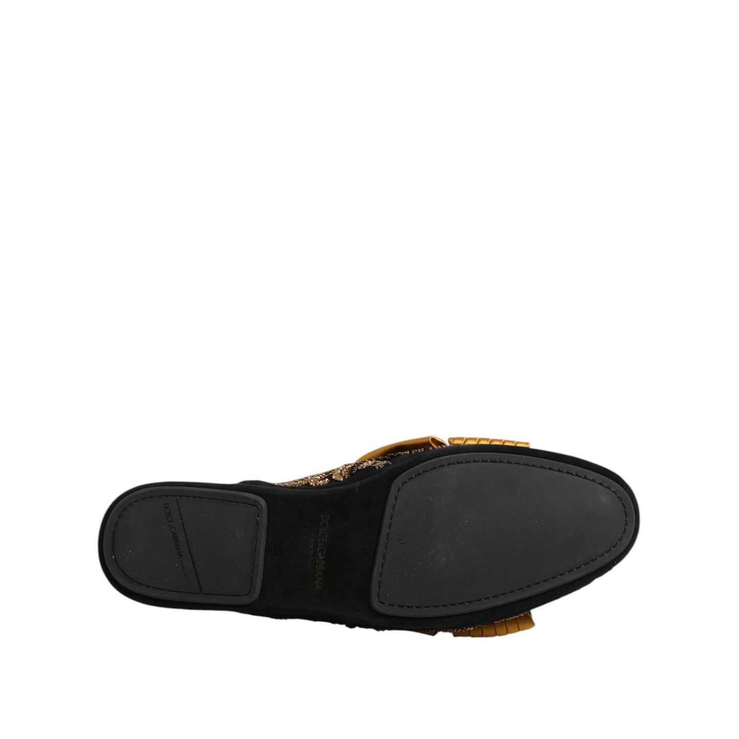 Dolce & Gabbana Multicolor Embellished Flat Sandals Shoes