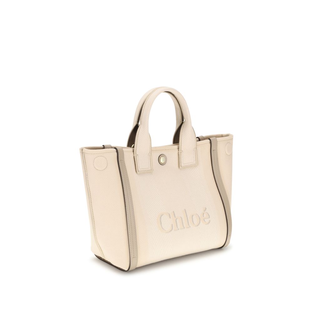 Chloé Beige Cotton Handbag