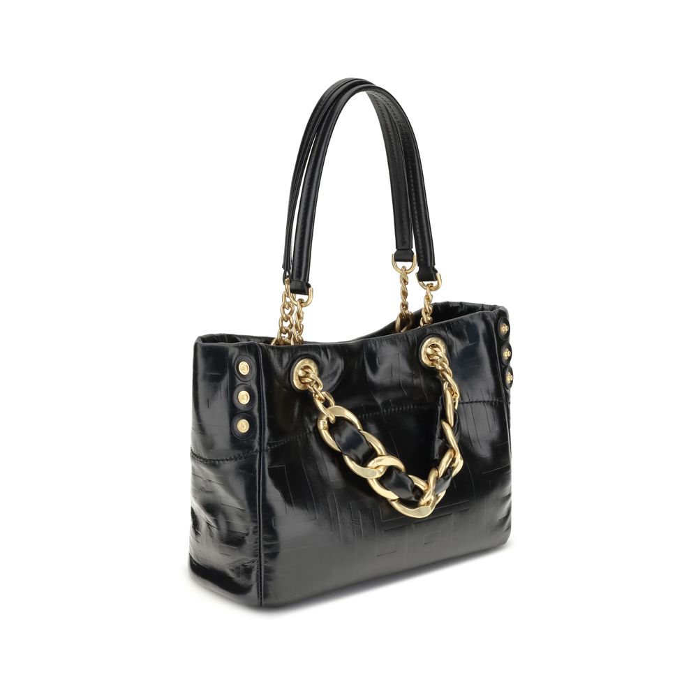 Balmain Black Calf Leather Bos Taurus Shoulder Bag