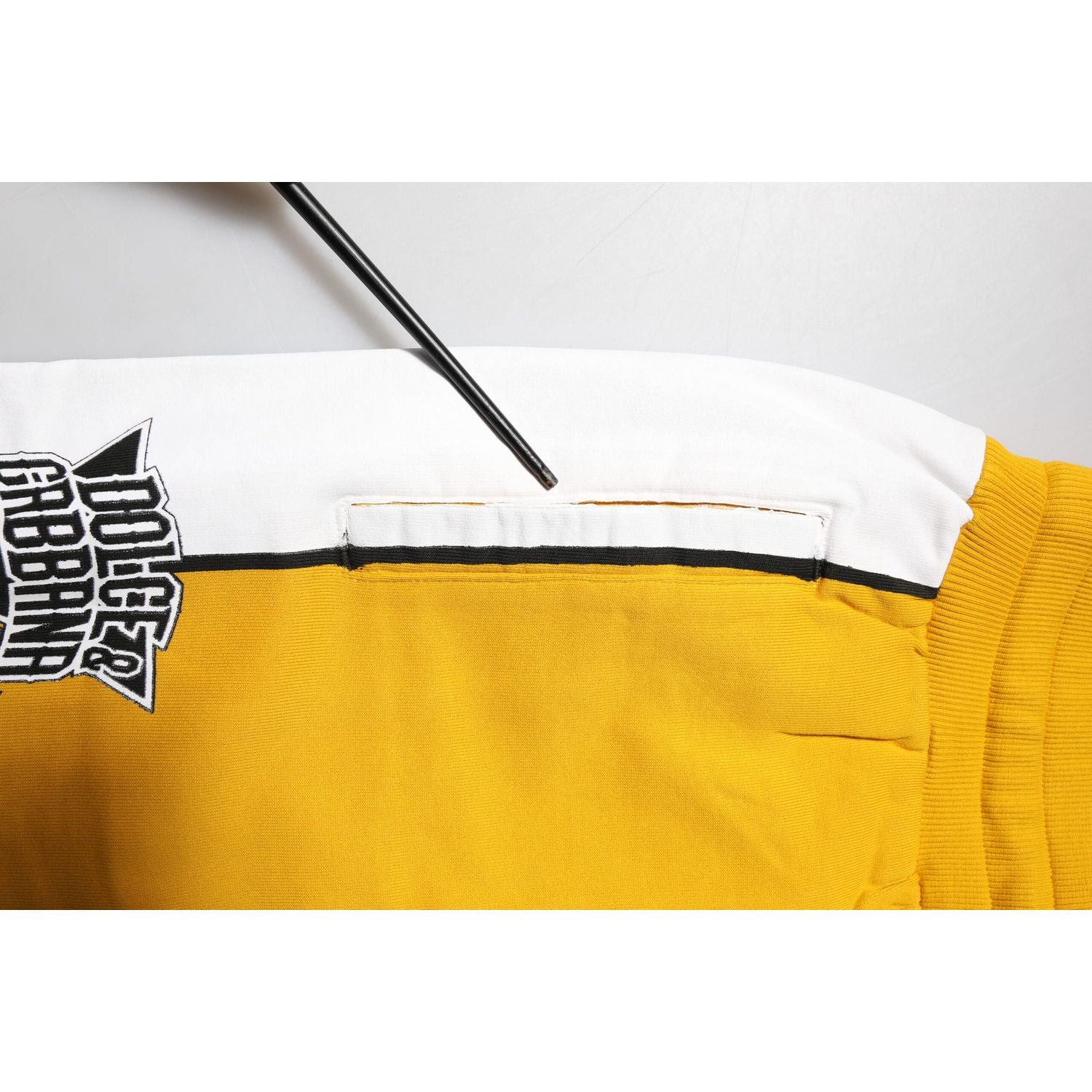 Dolce & Gabbana Yellow Cotton Drawstring Jogger Pants