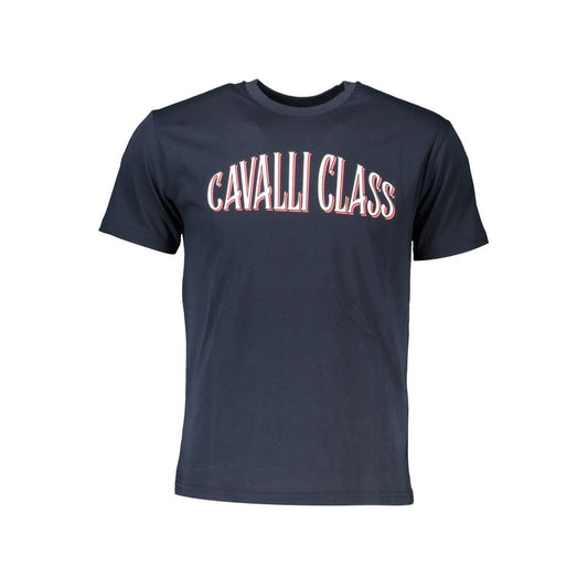 Cavalli Class Blue Cotton T-Shirt