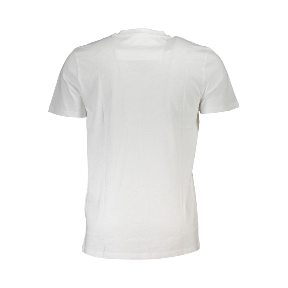 Cavalli Class Bianco Cotton Men T-Shirt Cavalli Class