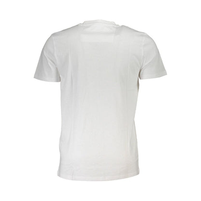 Cavalli Class Bianco Cotton Men T-Shirt Cavalli Class