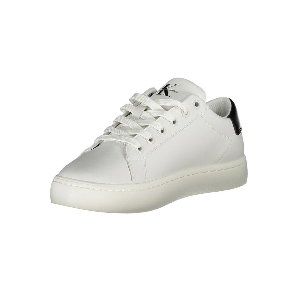 Calvin Klein White Polyester Sneaker