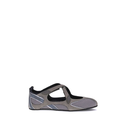 The Attico Gray Polyethylene Ballet Flats