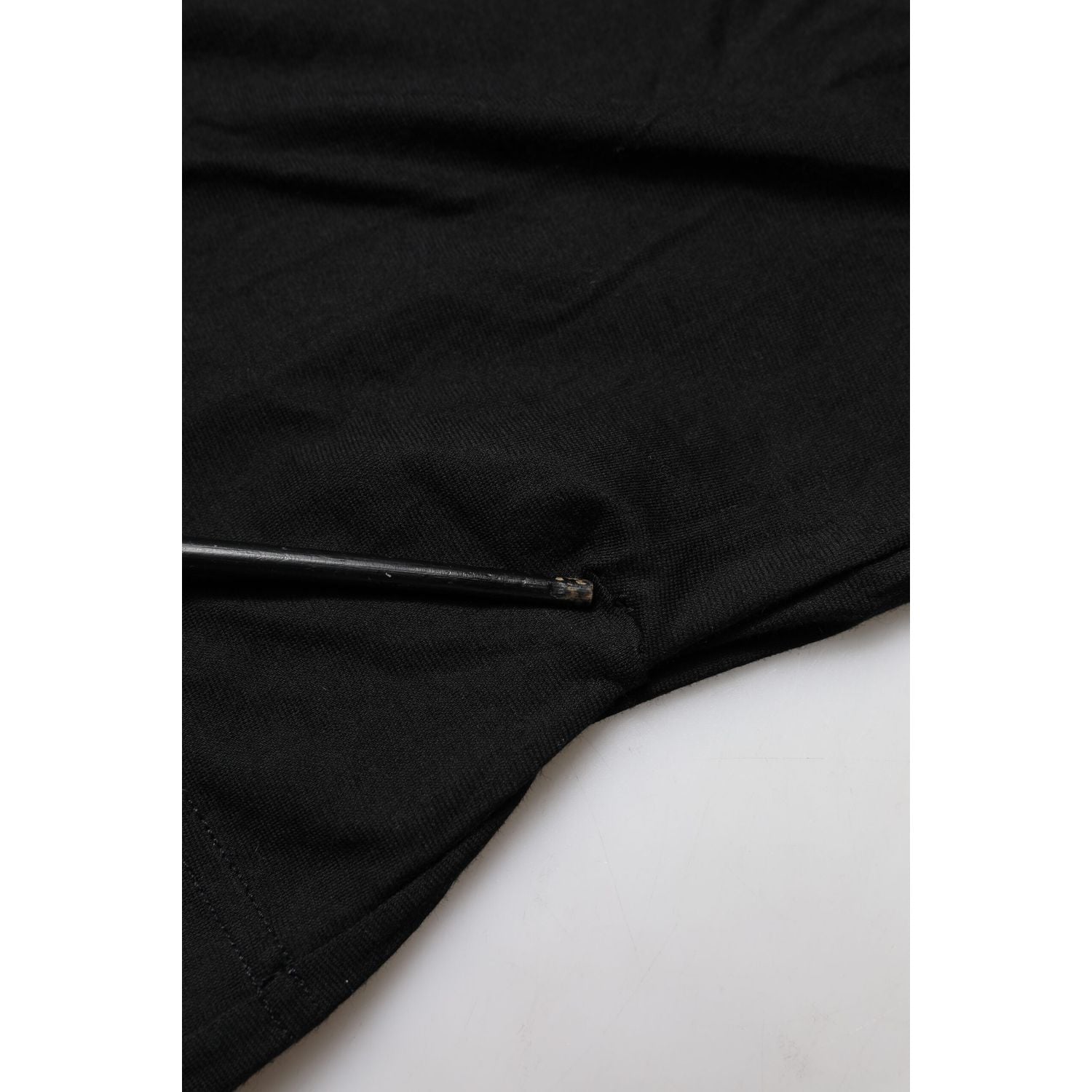 Dolce & Gabbana Black Cotton Short Sleeves Round Neck T-shirt