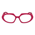 Guess Purple Women Glasses Frame, full-rim plastic oval eyewear, lens width 54, bridge 18, temple 135, includes branded case.