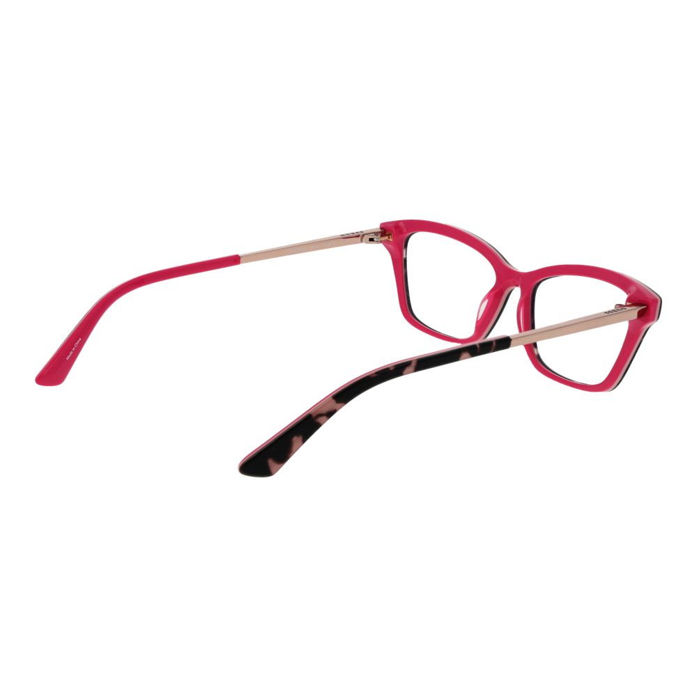 Guess Multicolor Women Glasses Frame in acetate and metal with full-rim cat eye design, featuring a vibrant multicolor style with demo lenses.