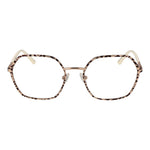 Guess Multicolor Women Glasses Frame, metal geometric design with full-rim style, demo lenses, spring hinge, includes branded case.