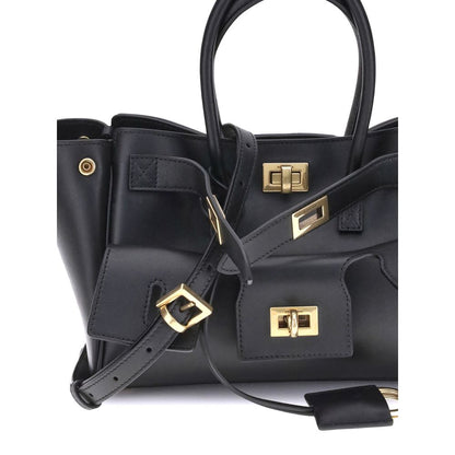 Balenciaga Black Calf Leather Bos Taurus Shoulder Bag