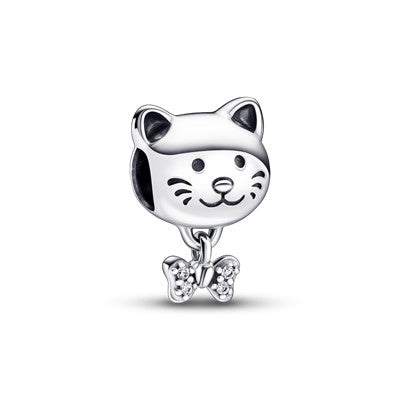 PANDORA Mod. MOMENTS PET CAT & BOW CHARM