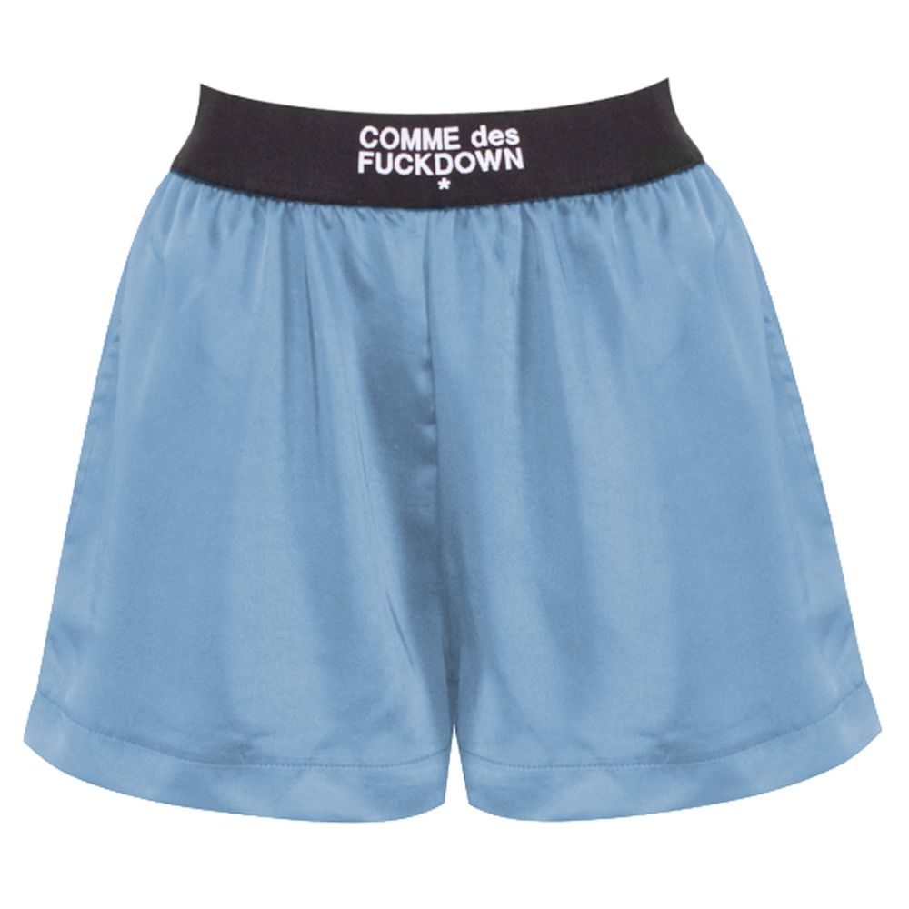 Comme Des Fuckdown Blue Polyester Short