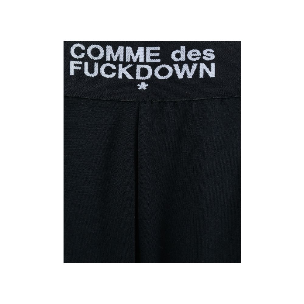 Comme Des Fuckdown Black Polyester Women Palazzo Trousers