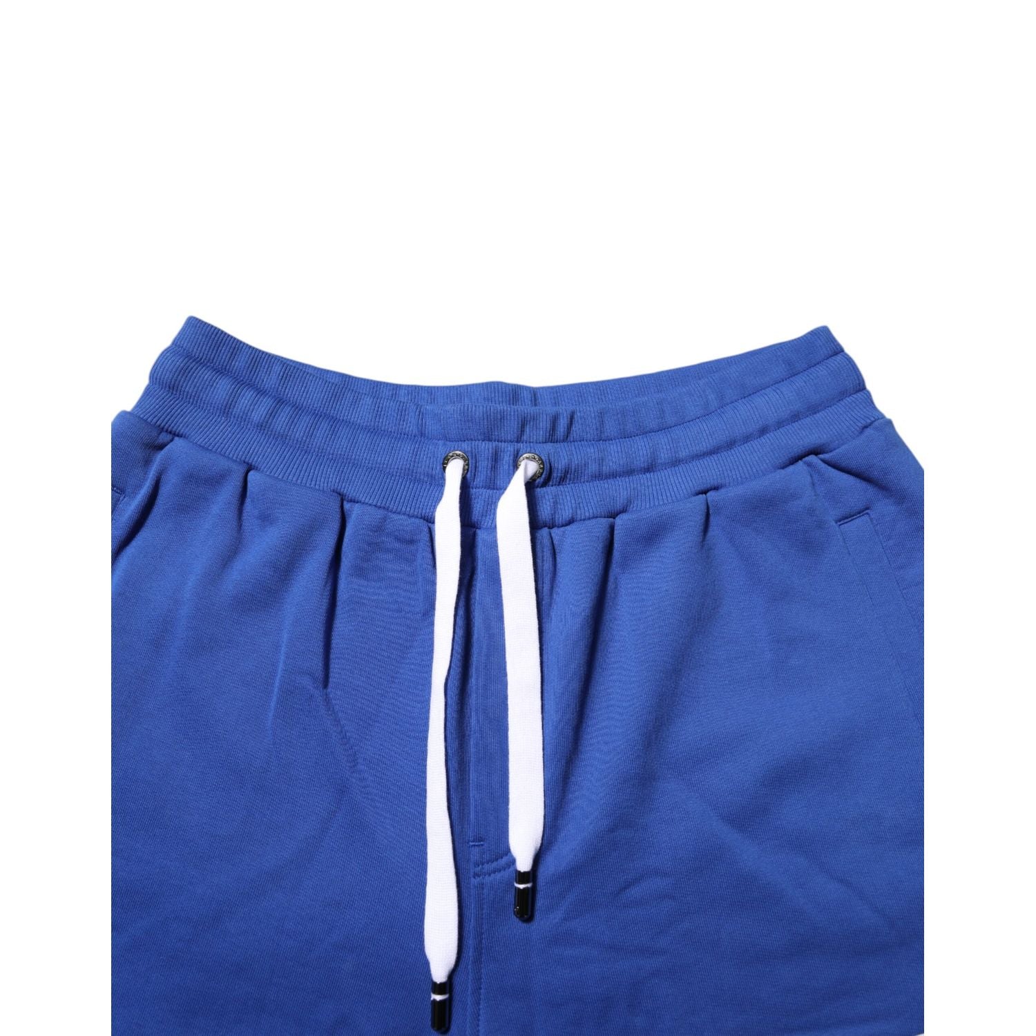 Dolce & Gabbana Blue Logo Cotton Bermuda Sweatshorts Shorts