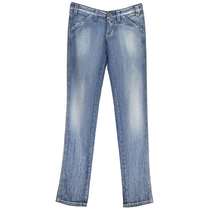 RE-START Azzurro Cotton Women Jeans RE-START