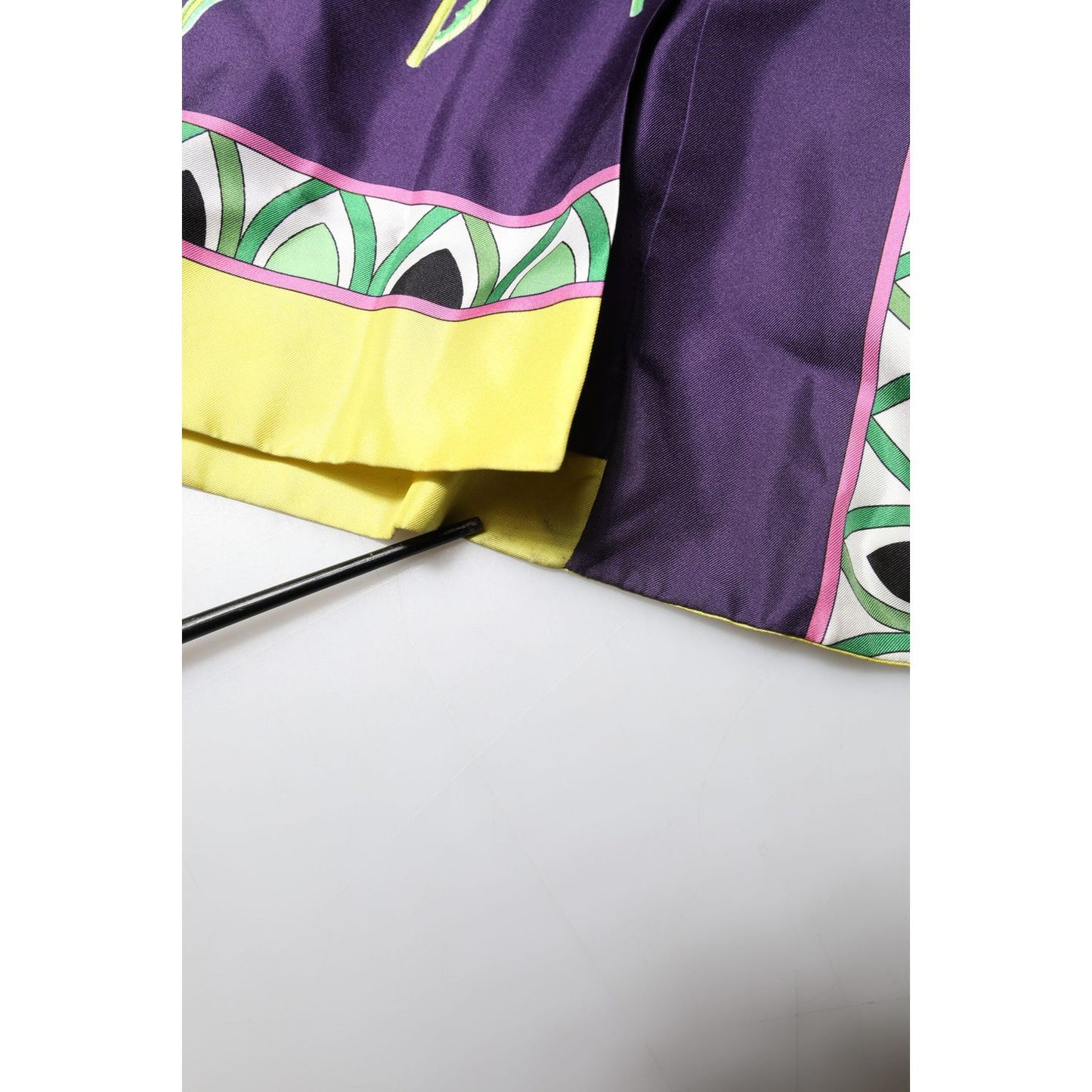 Dolce & Gabbana Blue Floral Print Silk Long Sleeves Wrap Robe