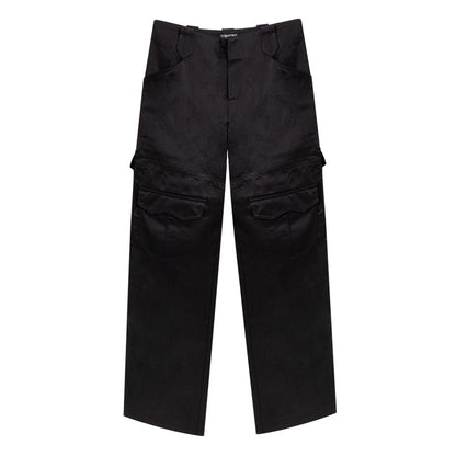Tom Ford Black Viscose Cargo Pants