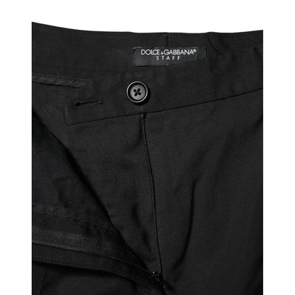 Dolce & Gabbana Black STAFF High Waist Tapered Pants
