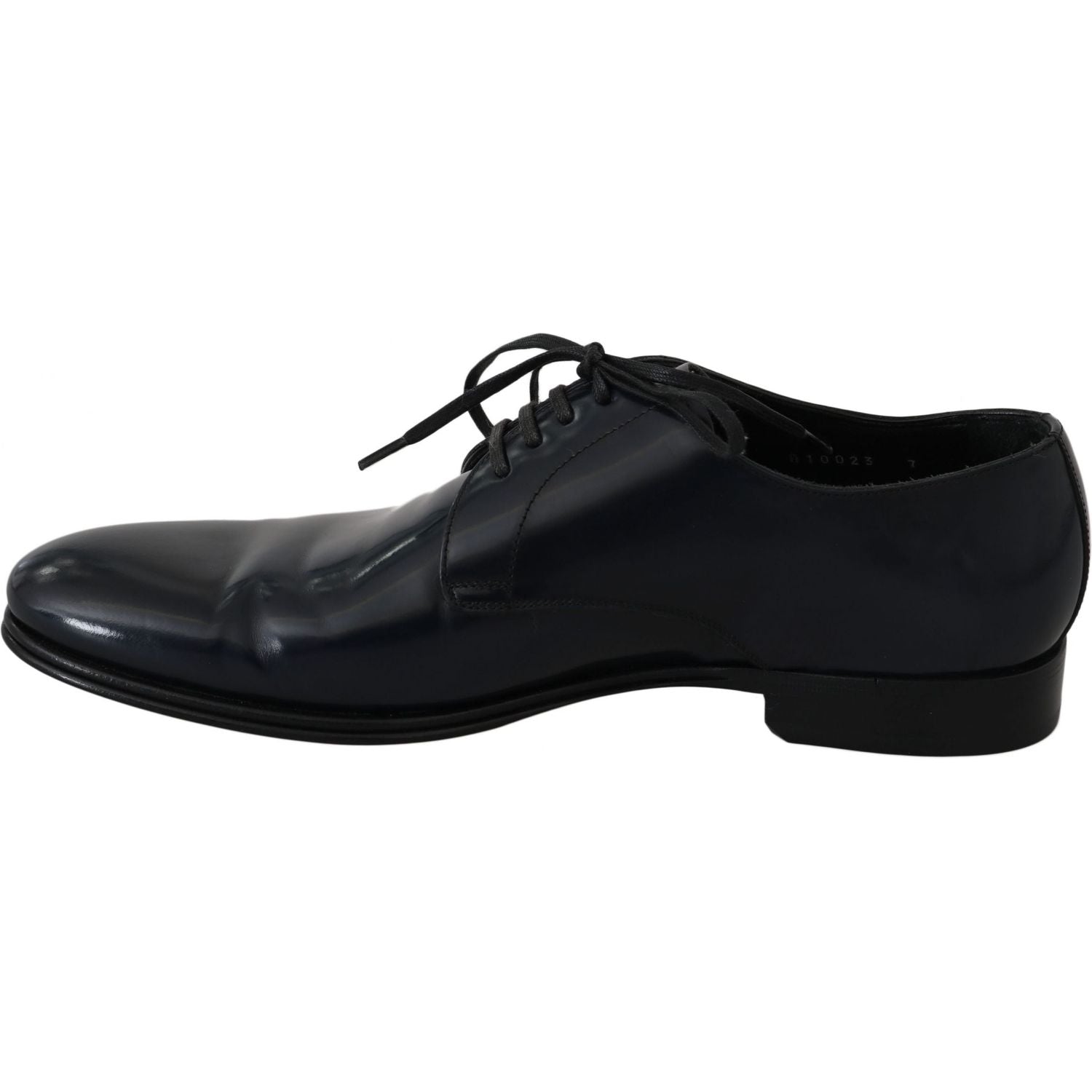 Dolce & Gabbana Blue Leather Dress Derby Formal Mens Shoes
