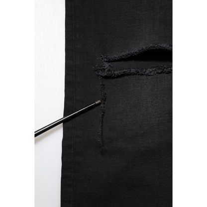 Dolce & Gabbana Black Cotton Skinny Denim Jeans