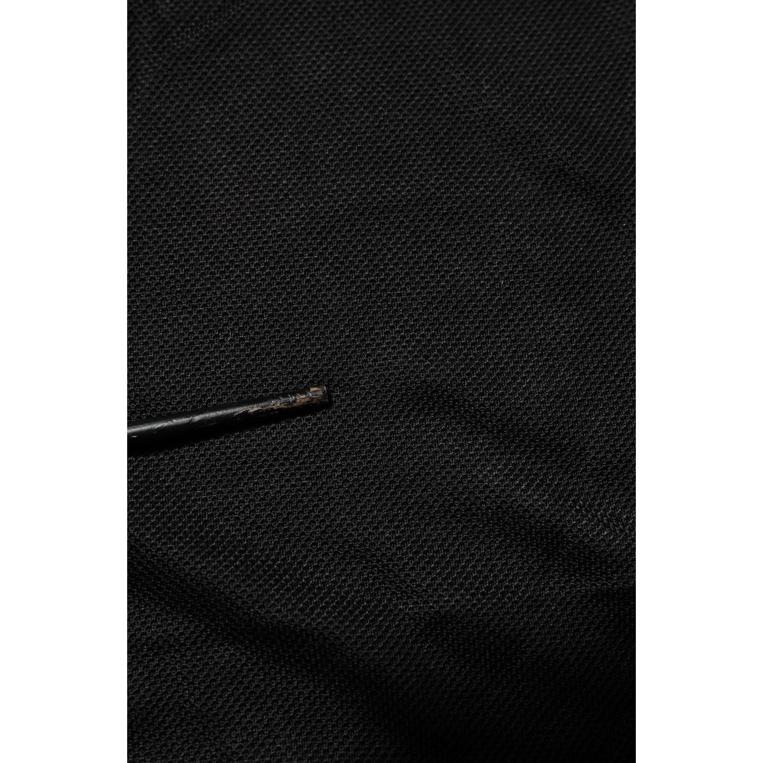 Dolce & Gabbana Black DG Silk Vneck Collared Men Polo T-shirt