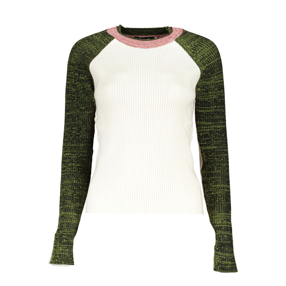 Desigual White Polyester Sweater