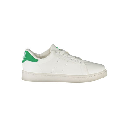 Norway 1963 White Polyester Men Sneaker with contrast details and iconic logo on a stylish, trendy design.