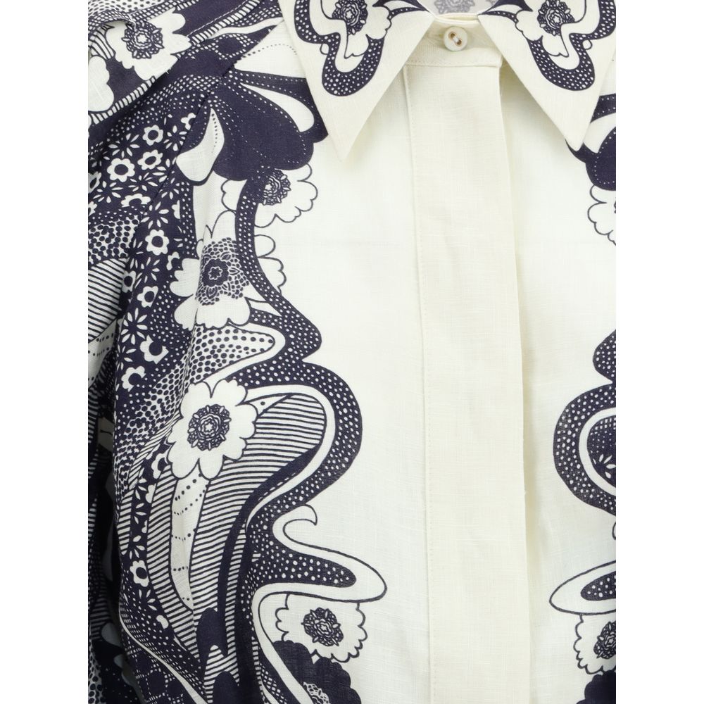 Alemais Multicolor Linen Casual Dress