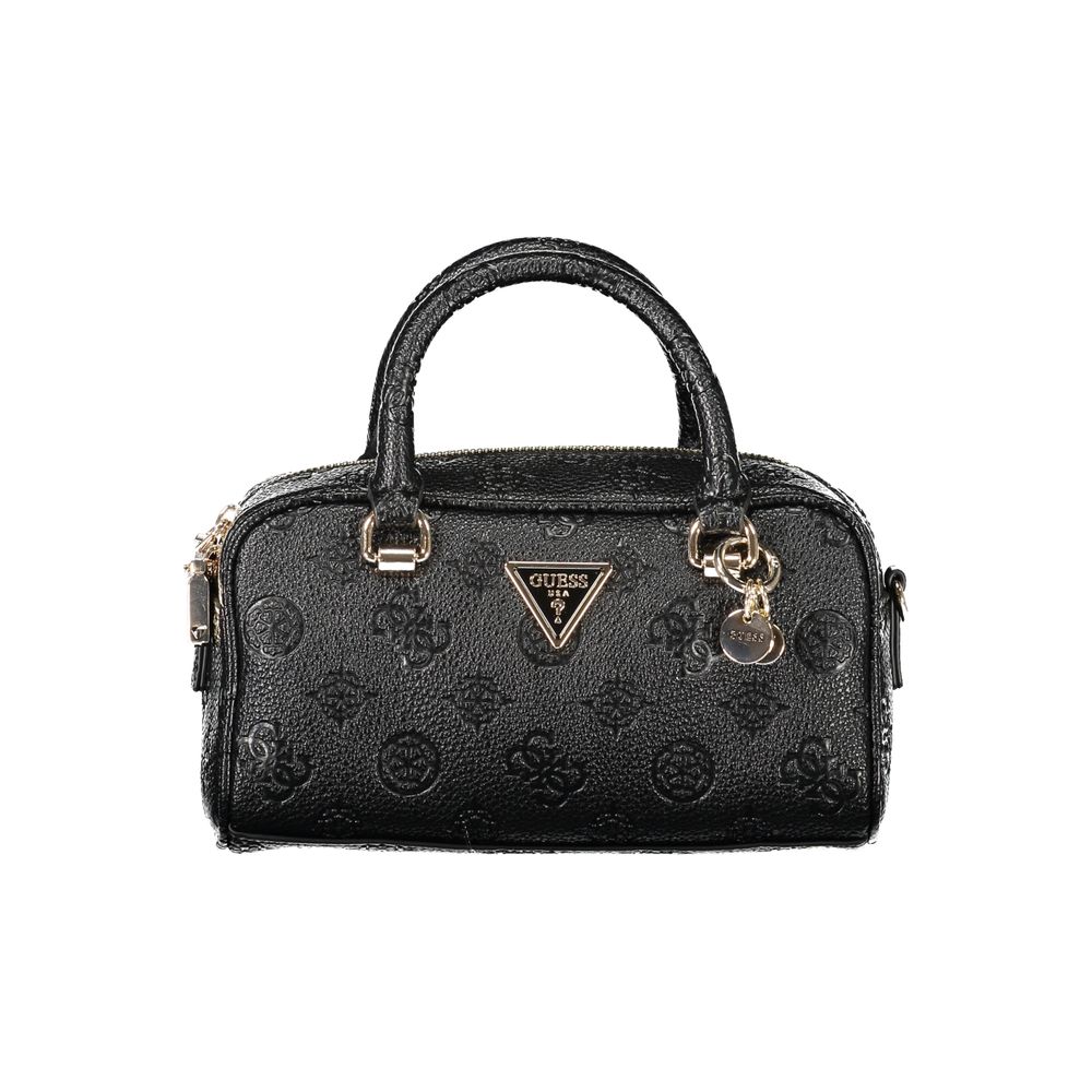 Front view with bag zipped and handles upright.