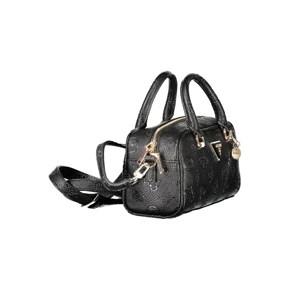 Front view with bag zipped and handles upright.