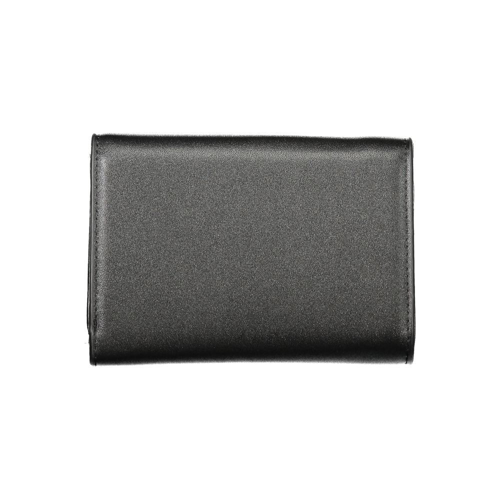 Mario Valentino Black Polyethylene Women Wallet exterior view