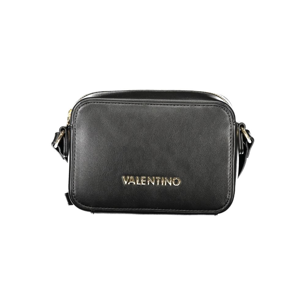 Mario Valentino Black Polyethylene Women Handbag with logo front view